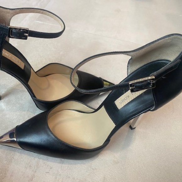 Michael Kors Arielle Steeltoe Leather Pumps - Picture 6 of 11